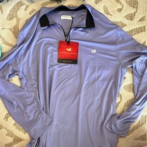 Periwinkle Southern Marsh Mens Quarterzip